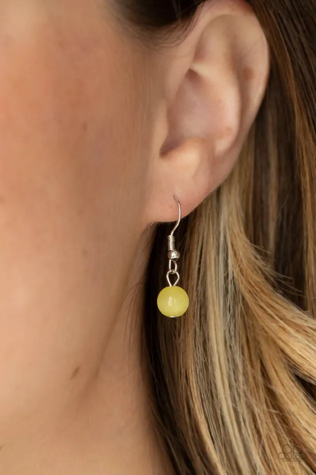 Paparazzi Accessories Earrings Ritzy Refinement Yellow