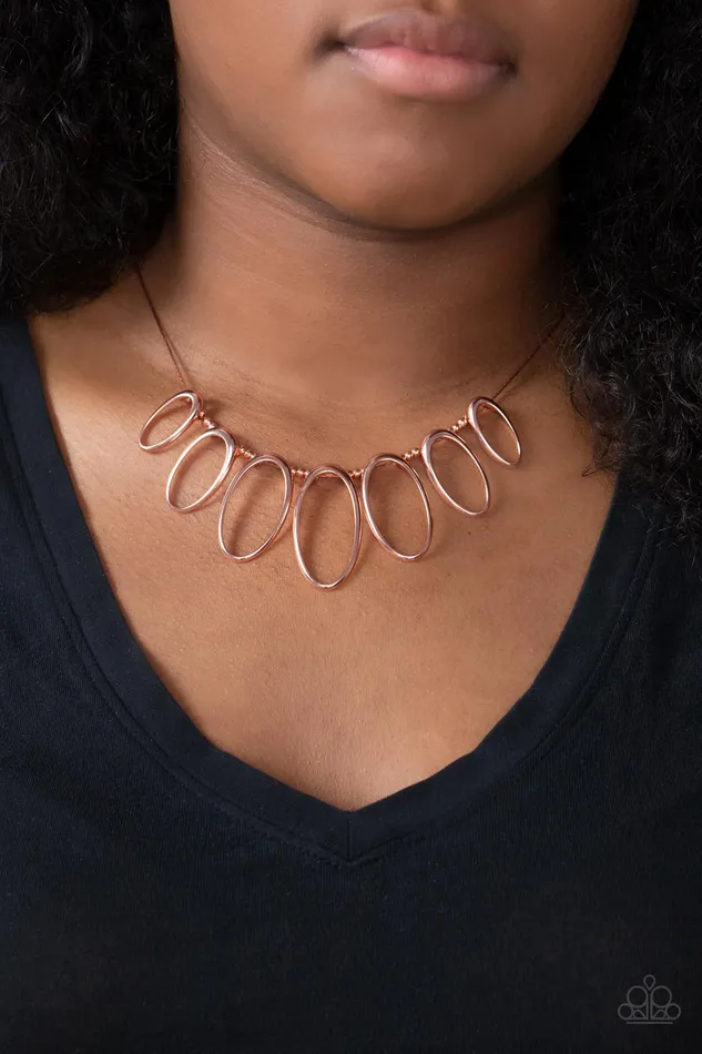 Paparazzi Accessories Earrings The MANE Ingredient Copper