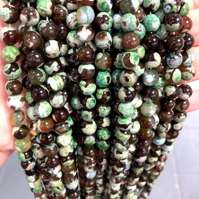 Peppy Beads Earrings Agate Gemstone Beads BrownGreen Agate smooth round 8mm 47 beads per strandBeadsGemstone BeadsNatural Gemstone Peppy Beads Earrings Agate Gemstone Beads BrownGreen Agate smooth round 8mm 47 beads per strandBeadsGemstone BeadsNatural Gemstone