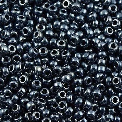 Peppy Beads Earrings Miyuki Seed Beads 60 Gunmetal 0451