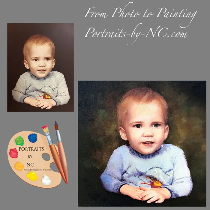 Portraits by NC Toddler Boy Portrait Earrings