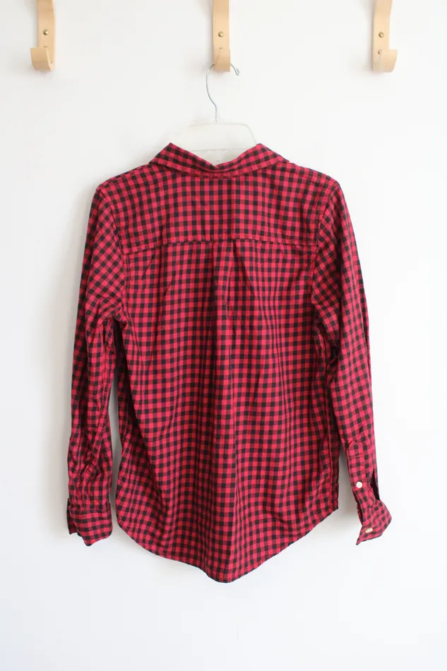 Rings Arizona Jean Co Arizona Jean Co Red Black Plaid Button Down Shirt Youth M 1012