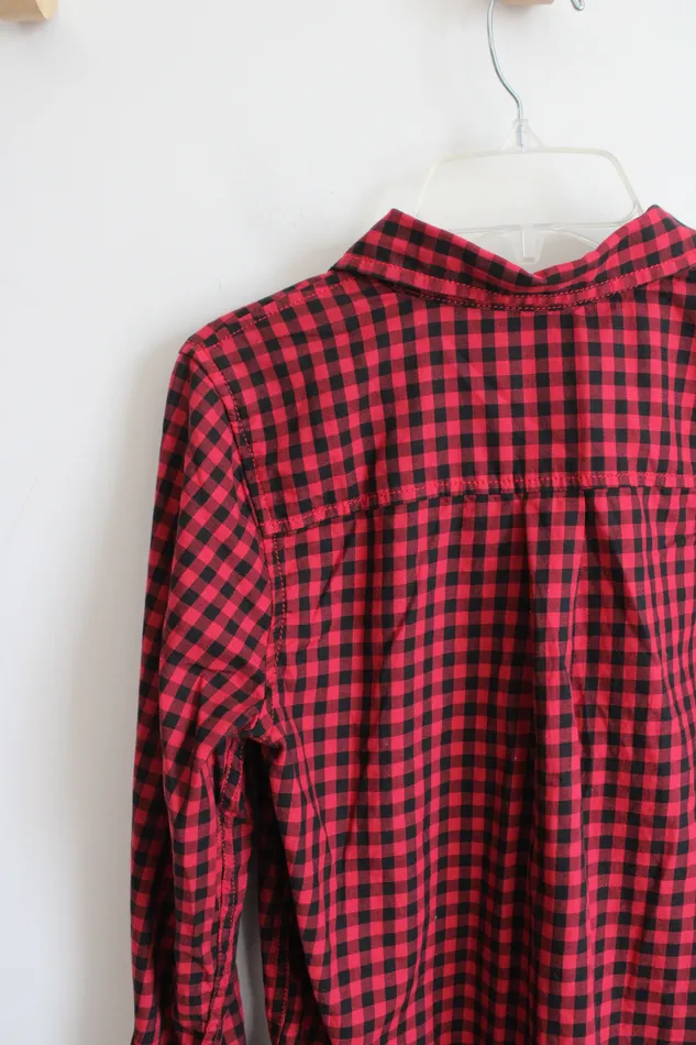 Rings Arizona Jean Co Arizona Jean Co Red Black Plaid Button Down Shirt Youth M 1012