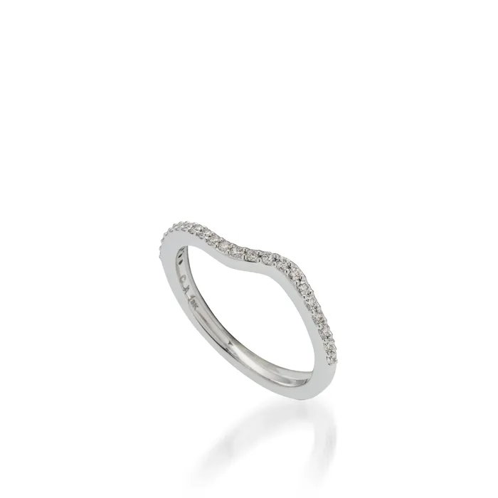 Rings John Atencio Bella White Gold Engagement Ring