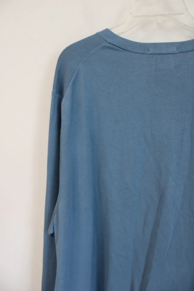 Rings Lands End Blue VNeck Sweater 3XL Tall Lands End