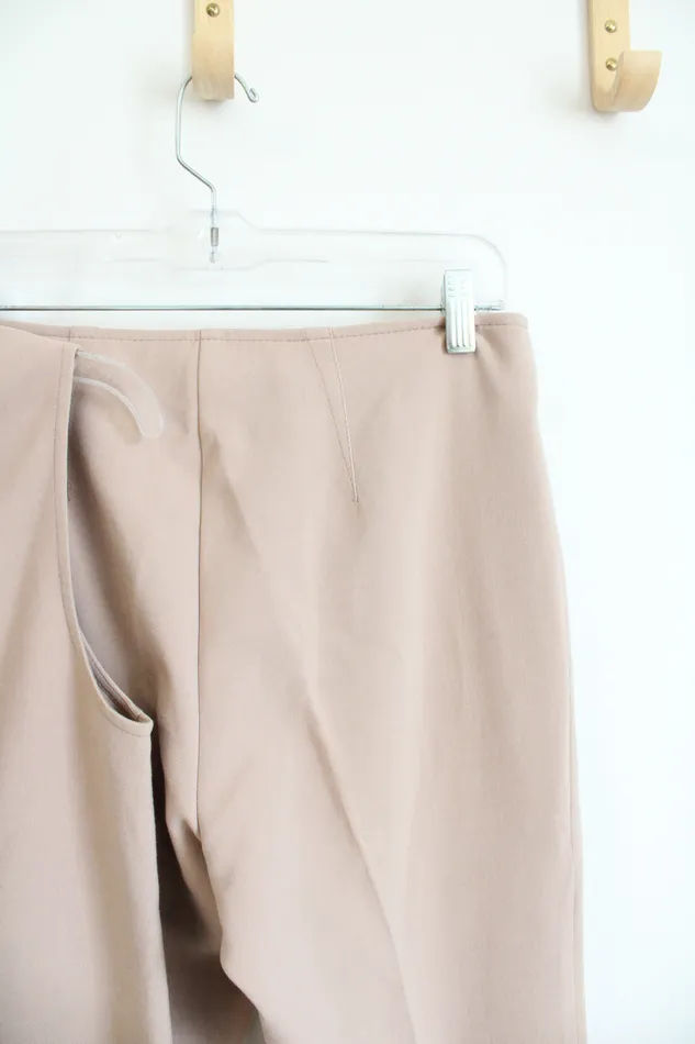 Rings Trina Turk Trina Turk Tan TwoPiece Jaya Tunic Mock Neck Top Pant Set 2