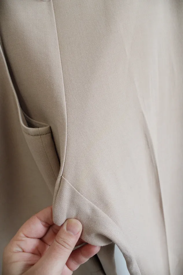 Rings Trina Turk Trina Turk Tan TwoPiece Jaya Tunic Mock Neck Top Pant Set 2