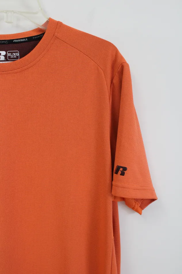 Russell Training Fit Orange Shirt XL Russell Earrings