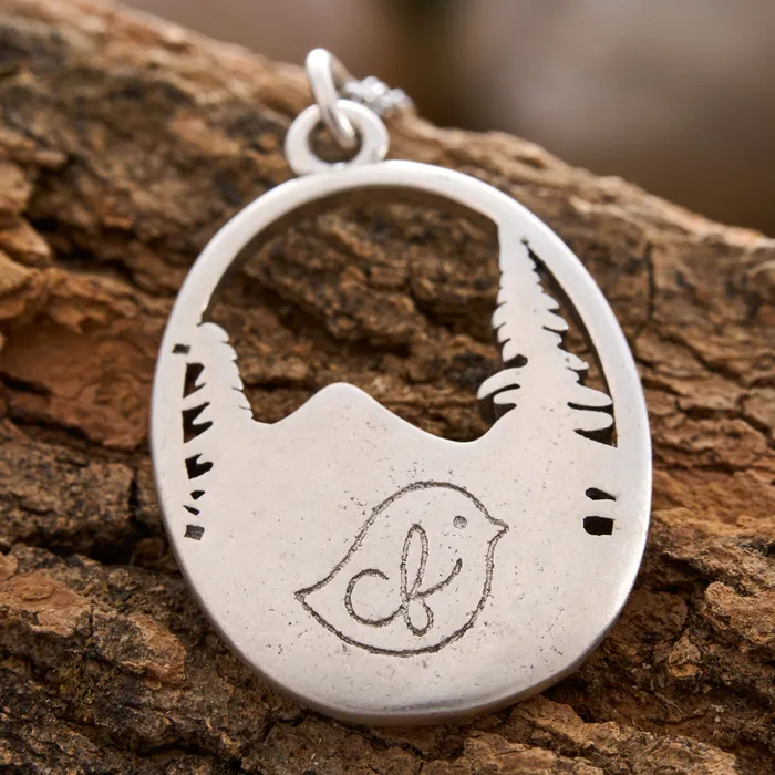 Snowy Forest Mountain Necklace Chadds Ford Jewelry Necklaces