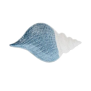THEBEACHCOMBER Rings Beachcombers Blue Bisque Shell Dish