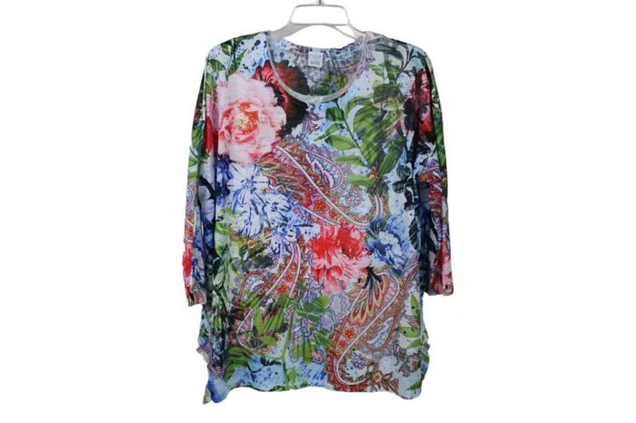 Time And Tru Floral Top XL Time And Tru Rings