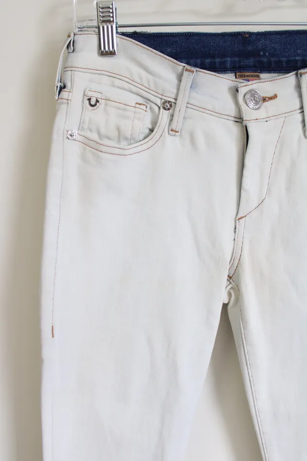True Religion Earrings NEW True Religion Casey Low Rise Super Skinny Hand Painted Jeans 25