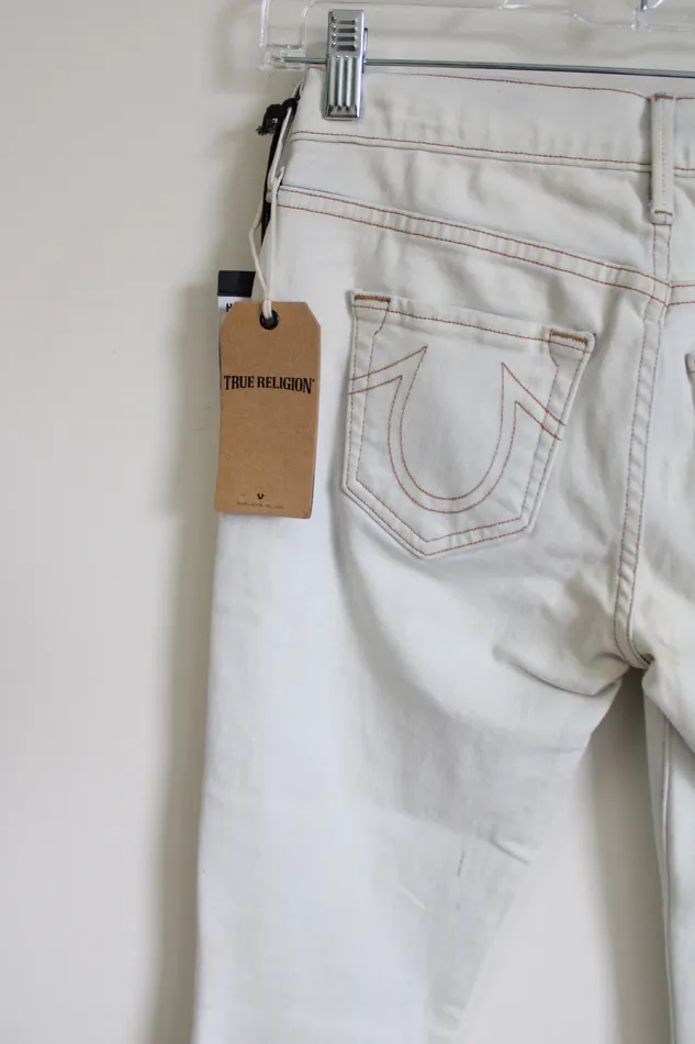 True Religion Earrings NEW True Religion Casey Low Rise Super Skinny Hand Painted Jeans 25
