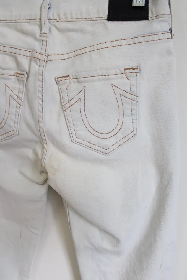 True Religion Earrings NEW True Religion Casey Low Rise Super Skinny Hand Painted Jeans 25