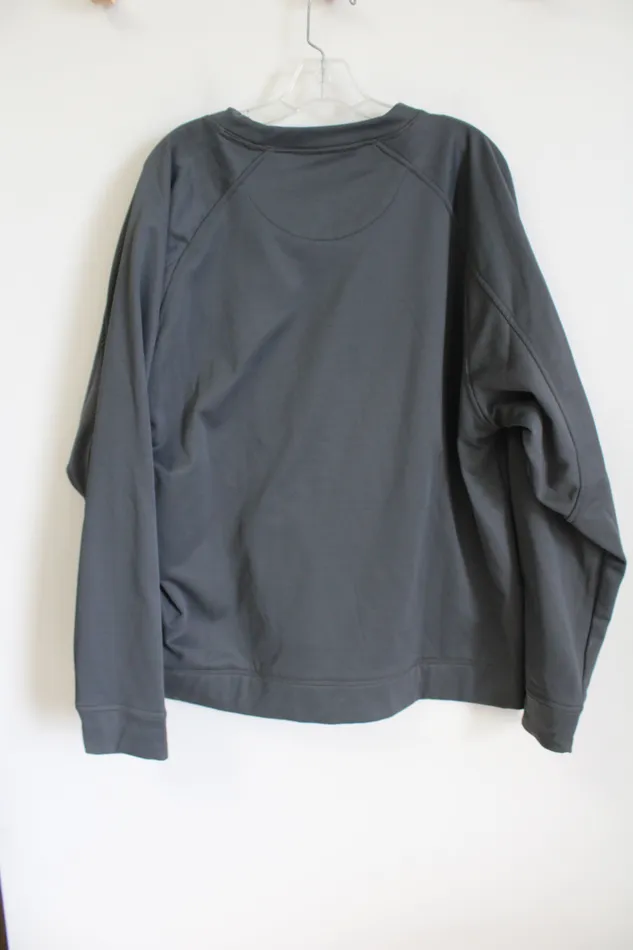 Ultra Club Necklaces Ultra Club Cool and Dry Wilson Basketball Gray Sweatshirt XL