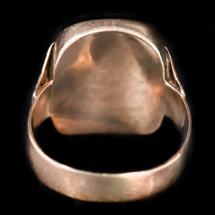 Victorian 14K Yellow Gold Carnelian Intaglio Ring OTC Rings
