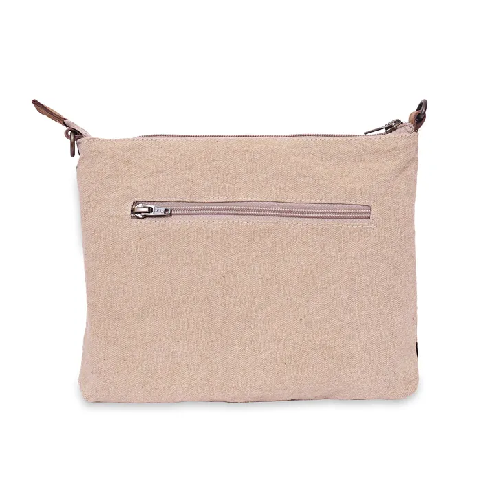 VILLA2INC Earrings Cott n Curls Canvas Great Wave Crossbody Sling Bag