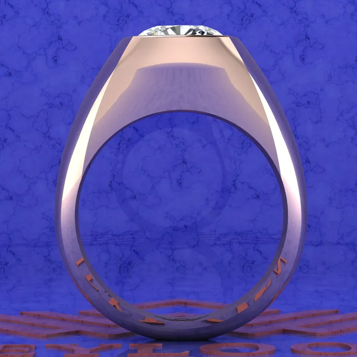 35 CT Square Cushion Cut Man Engagement Ring D Color Bezel Moissanite Ring Leyloon Jewelry Rings