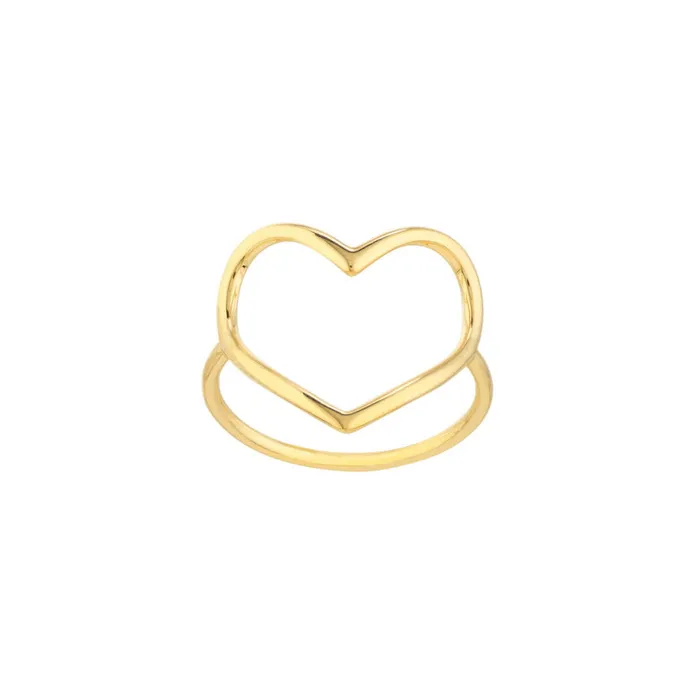 Alexis Jae Large Open Heart Ring Rings