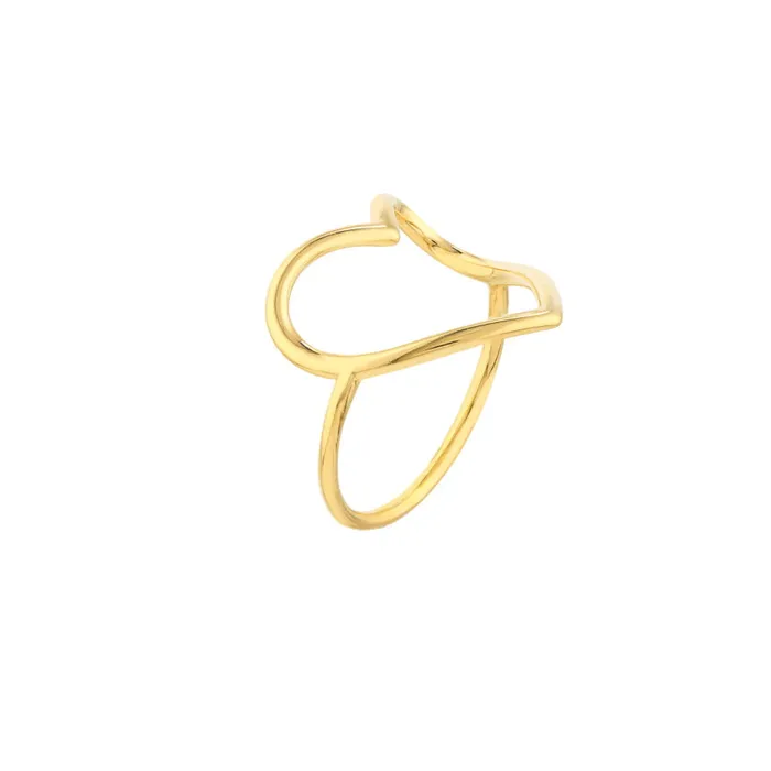 Alexis Jae Large Open Heart Ring Rings