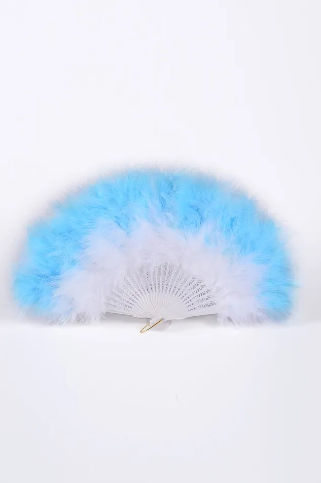 Big Fuzzy Fur Fan Baby Blue THE LUMi SHOP Rings