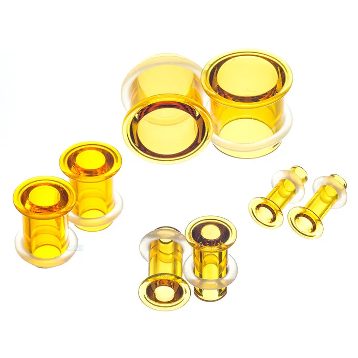Boro Bullet Holes glass eyelets Honey Gorilla Glass Earrings