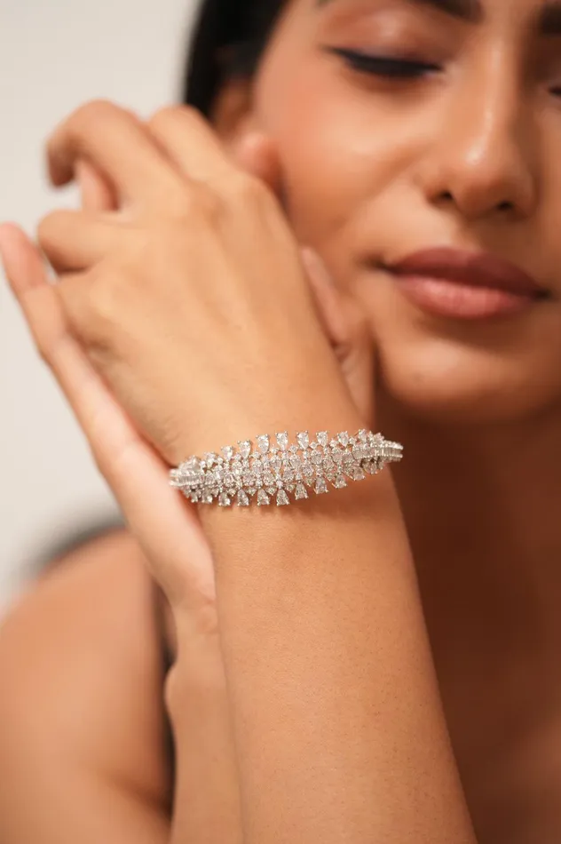 Bracelets Attrangi Elegant Greta Diamond Bracelet Adjustable Bracelets Attrangi Elegant Greta Diamond Bracelet Adjustable