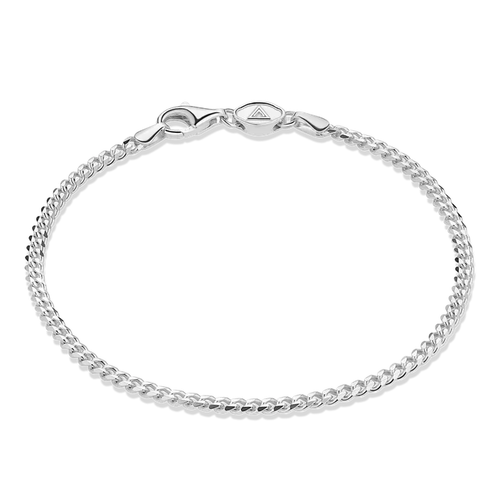 Bracelets Curb Bracelet Sterling Silver 3mm Florence