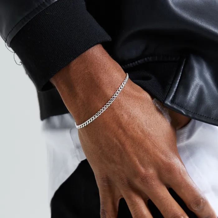 Bracelets Curb Bracelet Sterling Silver 3mm Florence