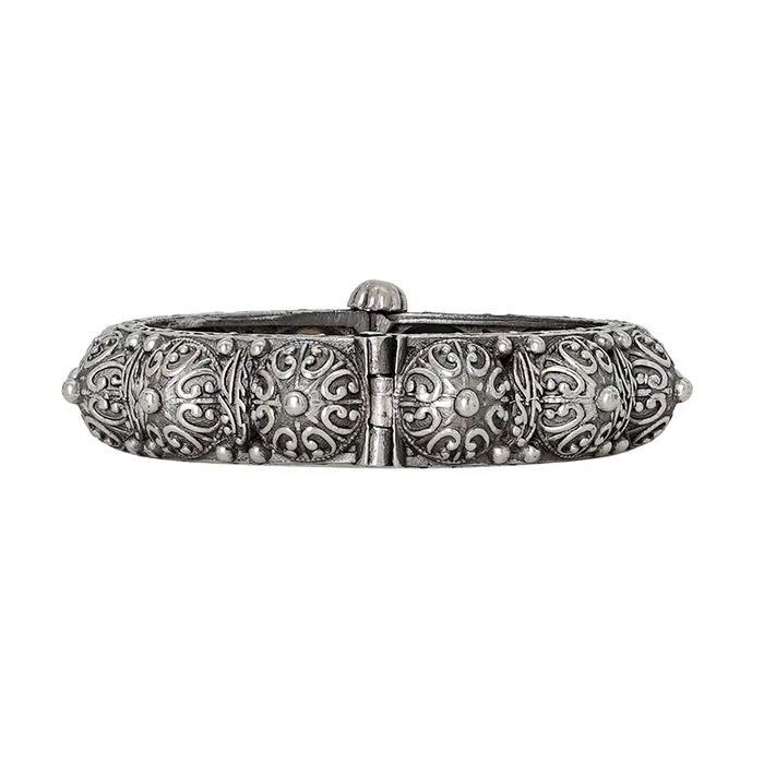Bracelets Teejh Teejh Meera Silver Oxidised Bangle Bracelets Teejh Teejh Meera Silver Oxidised Bangle