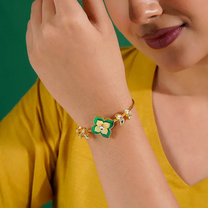 Bracelets Too Phoolsome Green Bracelet Teejh