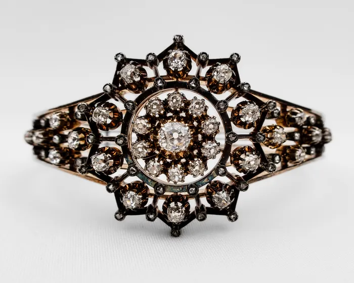 Bracelets Victorian Diamond Bangle Isadoras A