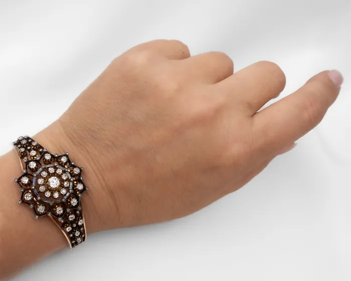 Bracelets Victorian Diamond Bangle Isadoras A