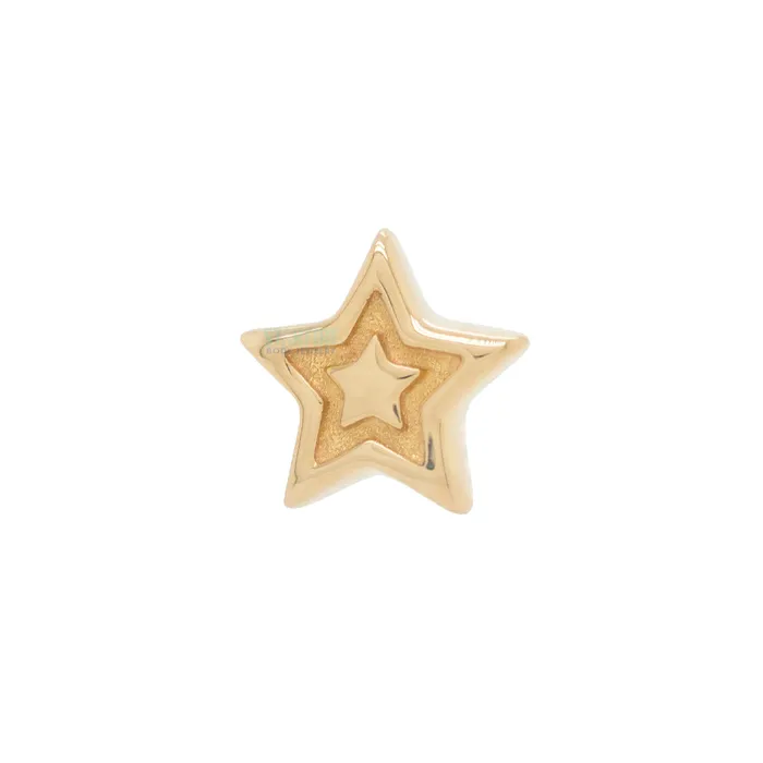Buddha Jewelry Organics Earrings threadless Starstruck End in Gold