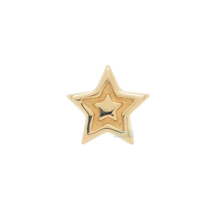 Buddha Jewelry Organics Earrings threadless Starstruck End in Gold