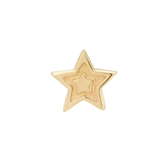Buddha Jewelry Organics Earrings threadless Starstruck End in Gold
