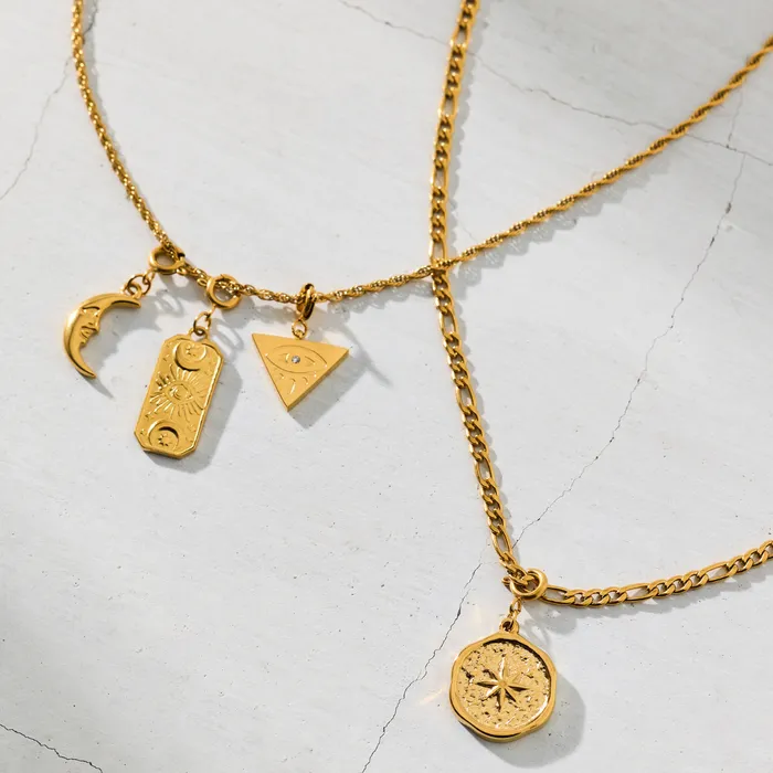 Charm Necklaces Ellie Vail Mia Celestial Tag Charm