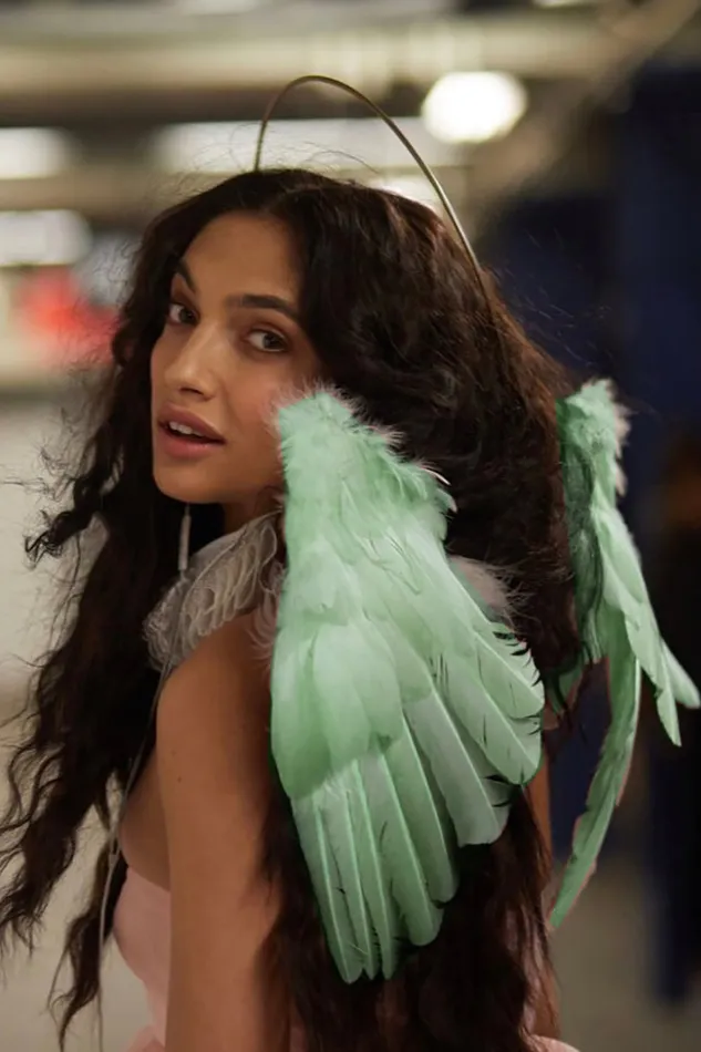 Designer Made Floating Wings in Sea Green Stonehart Jewelry Earrings