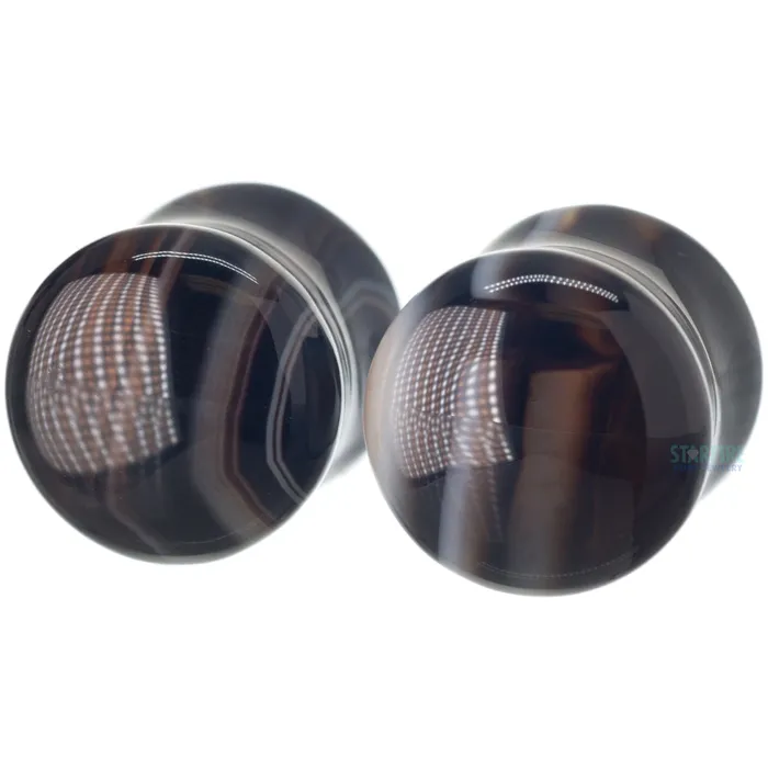 Diablo Organics Stone Plugs Agate Rings