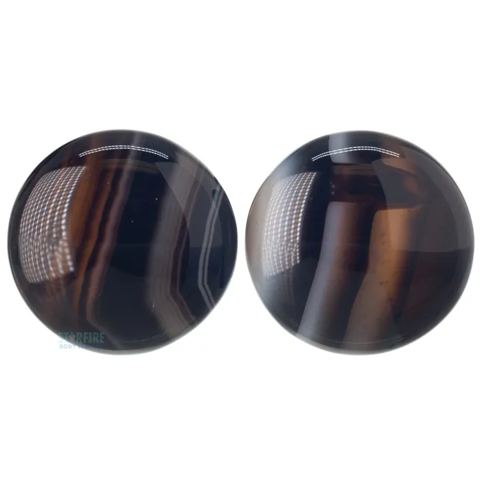 Diablo Organics Stone Plugs Agate Rings