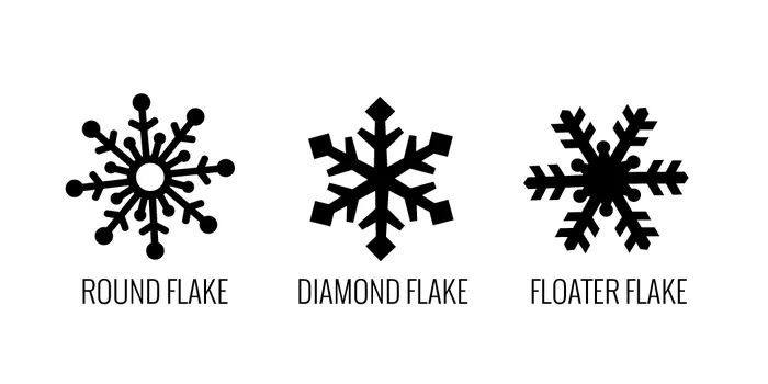 Diamond Flake Snowflake Wood Plugs Omerica Organic Earrings