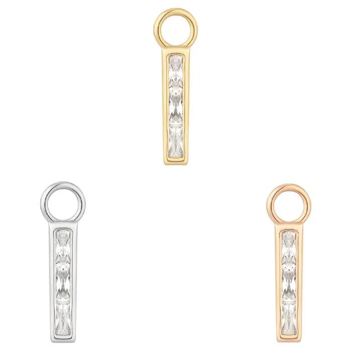 Earrings Buddha Jewelry Organics Invitation Charm in Gold with CZs