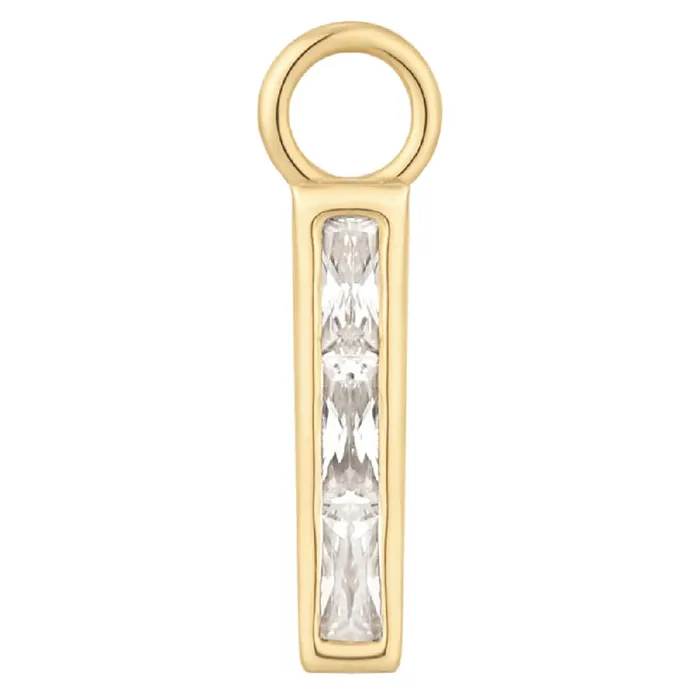 Earrings Buddha Jewelry Organics Invitation Charm in Gold with CZs