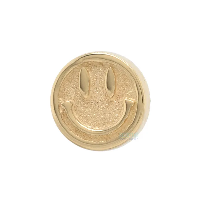 Earrings Have a Nice Day Threaded End in Gold Body Vision BVLA