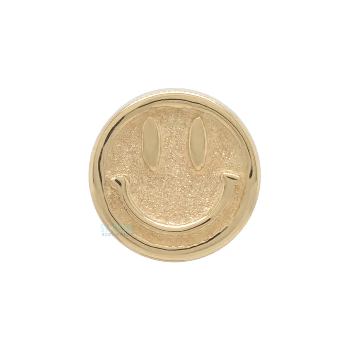 Earrings Have a Nice Day Threaded End in Gold Body Vision BVLA