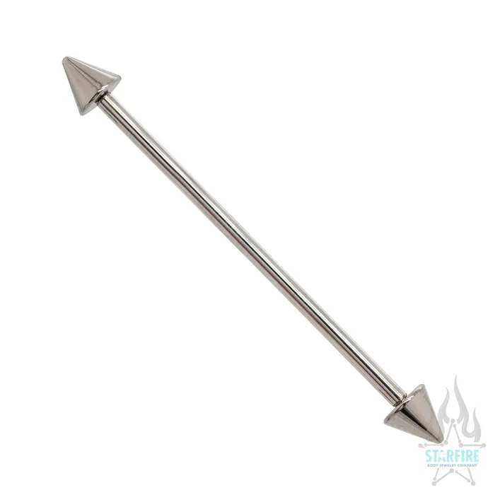 Earrings Industrial Strength IS Cone Spikes Industrial Barbell