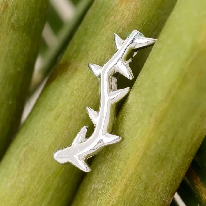 Earrings Junipurr Jewelry threadless Thorn End in Gold