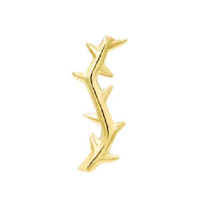 Earrings Junipurr Jewelry threadless Thorn End in Gold
