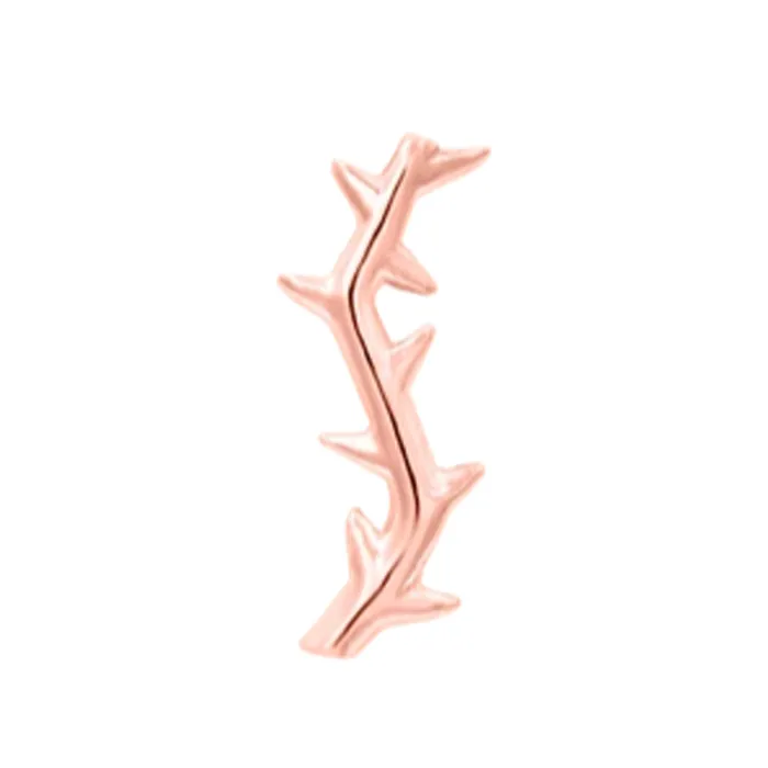 Earrings Junipurr Jewelry threadless Thorn End in Gold