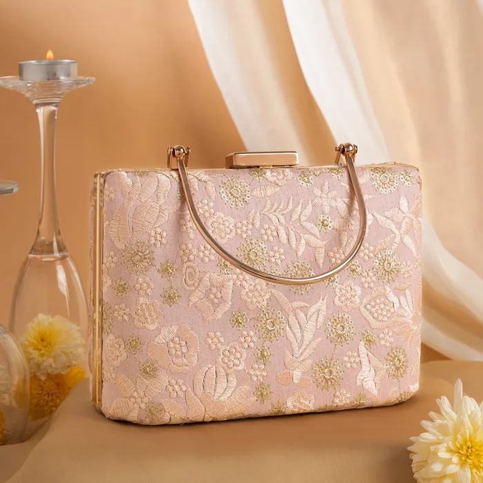 Earrings Teejh Minal Embroidered Clutch Teejh